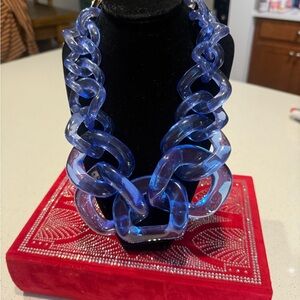 Blue Acrylic Chain Necklace and other Blue finds